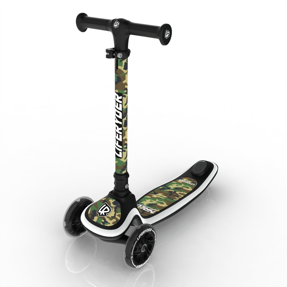 LIFERYDER HALO Army Camo scooter sticker set preview