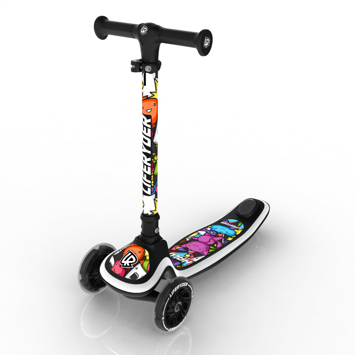 LIFERYDER HALO Carnival Cats scooter sticker set preview