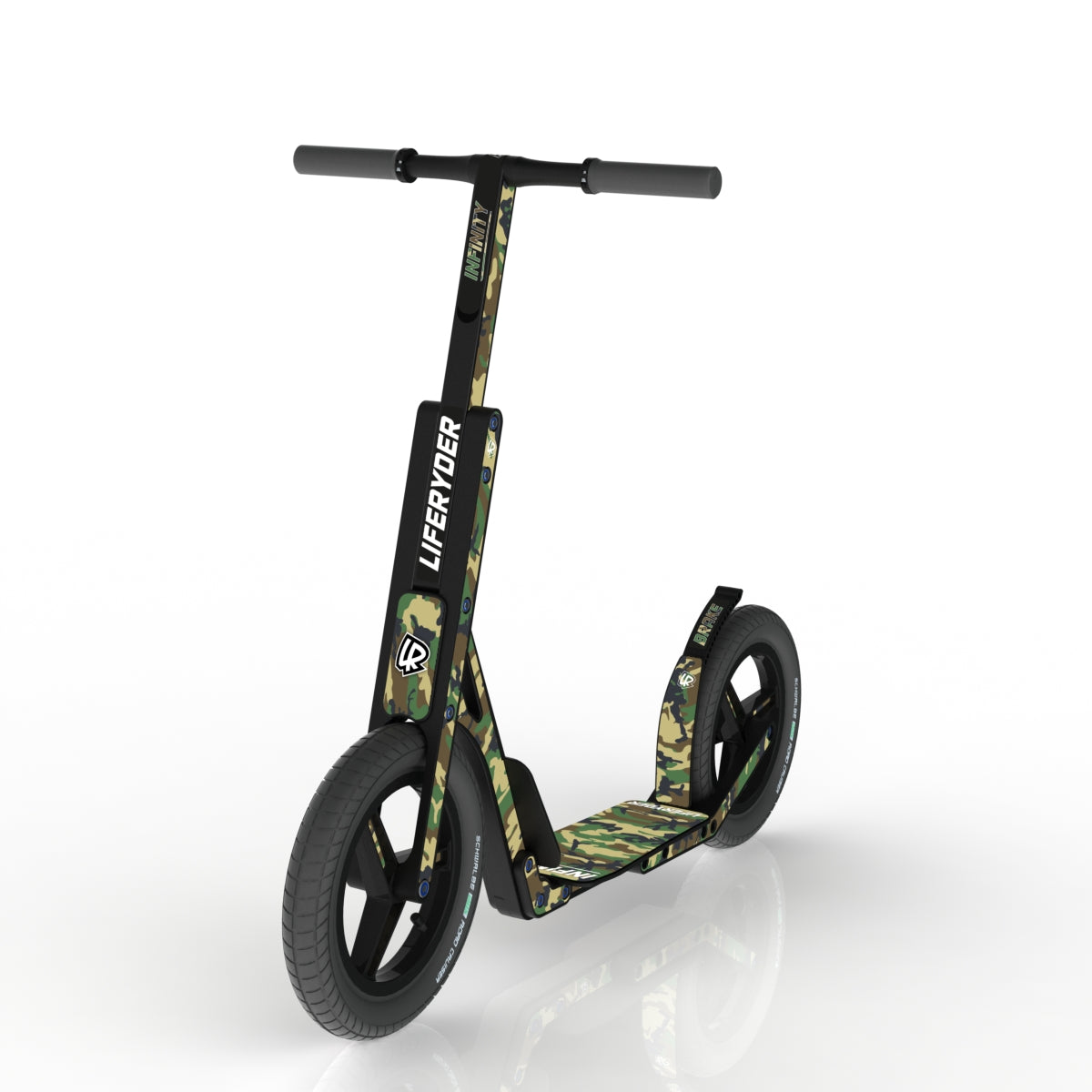 LIFERYDER INFINITY Army Camo scooter sticker set preview