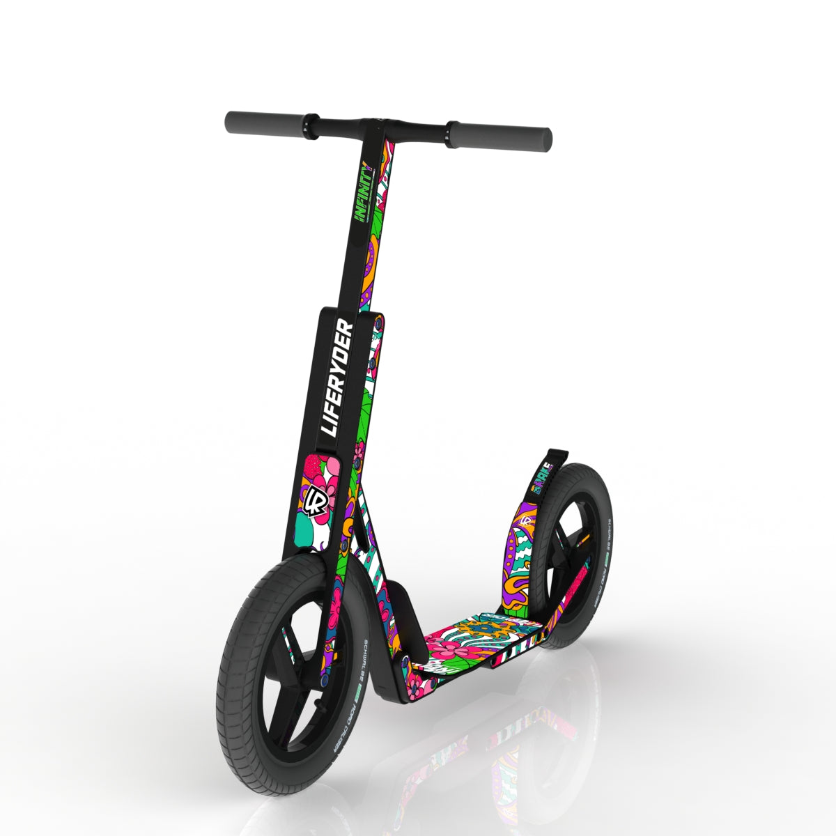 LIFERYDER INFINITY Flower Power scooter sticker set preview