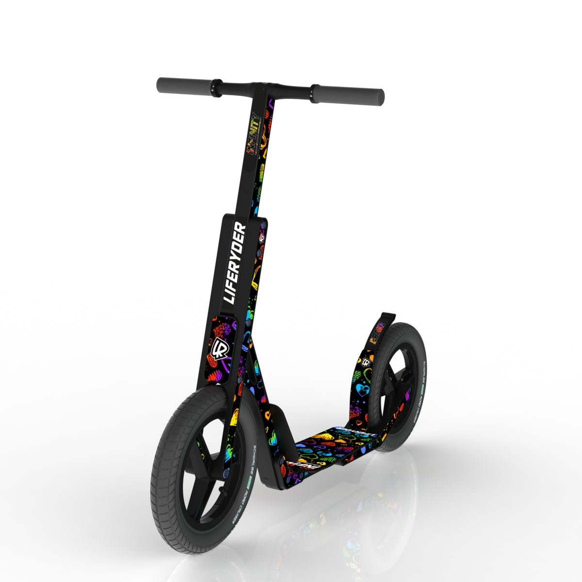 LIFERYDER INFINITY Rainbow Hearts scooter sticker set preview