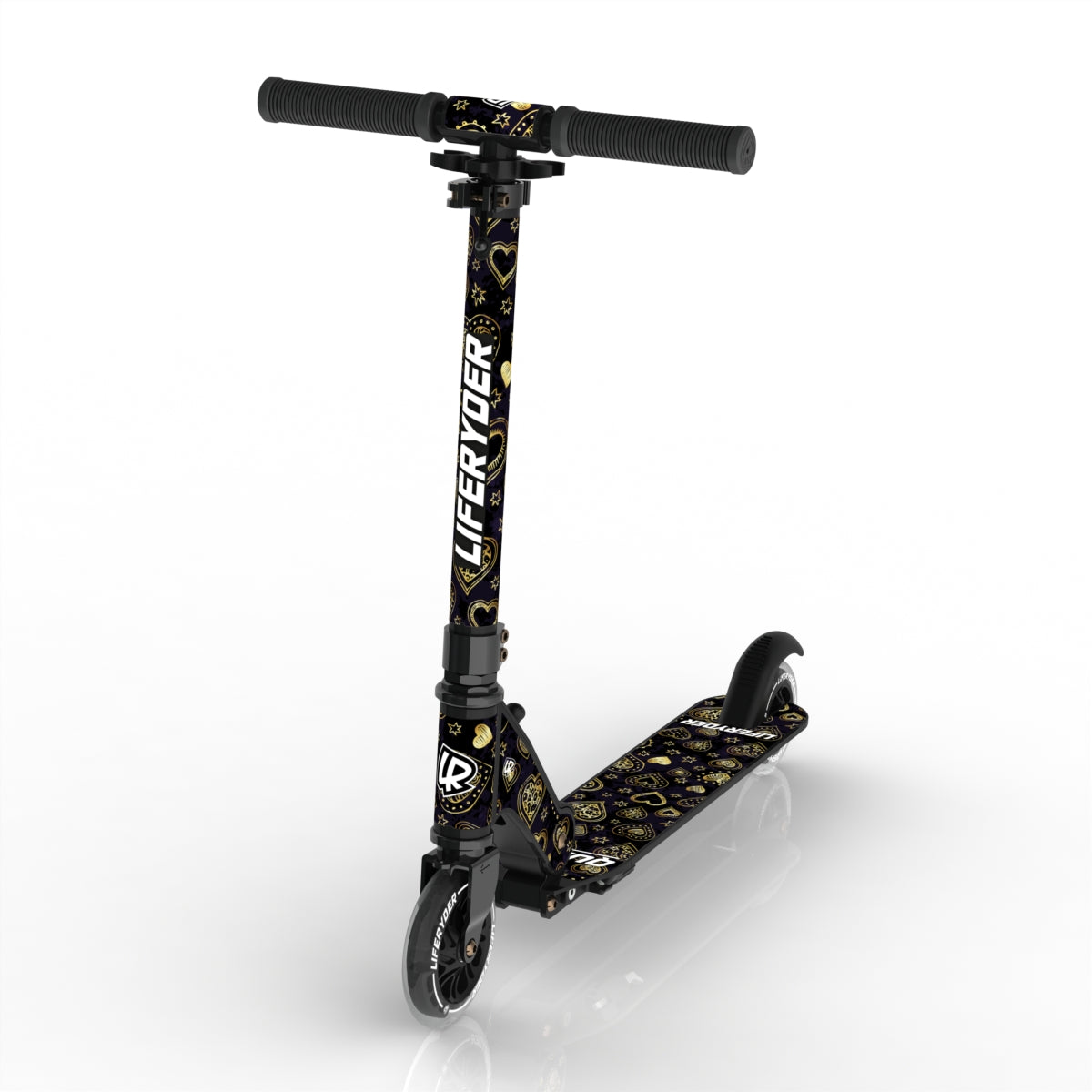 LIFERYDER QUEST Hearts of Gold scooter sticker set preview