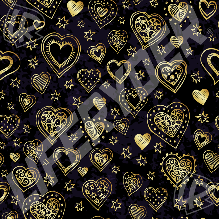 EVOLV™ Hearts of Gold scooter sticker set for LIFERYDER scooters and balance bikes