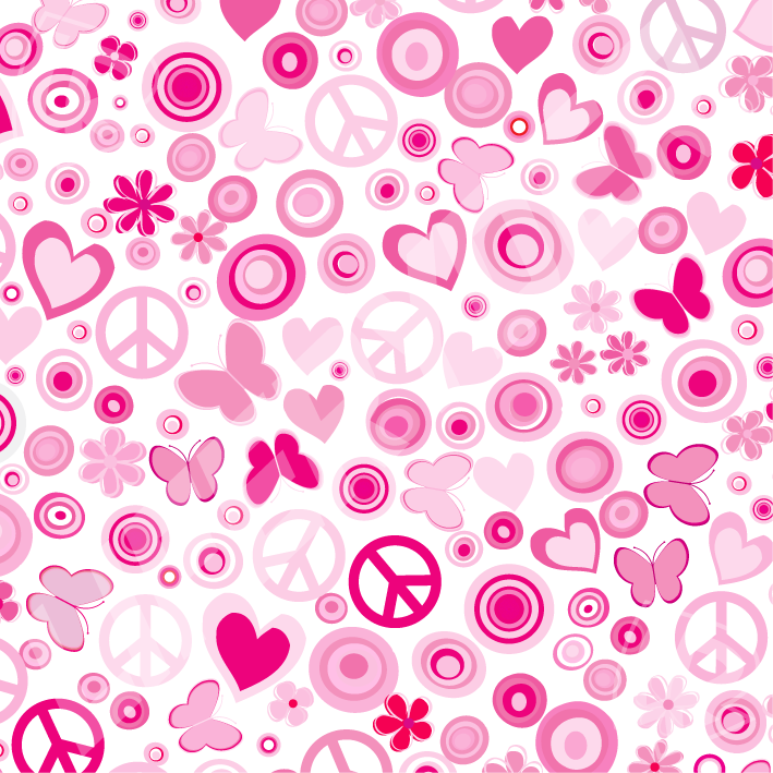 EVOLV™ Peace & Love scooter sticker set for LIFERYDER scooters and balance bikes