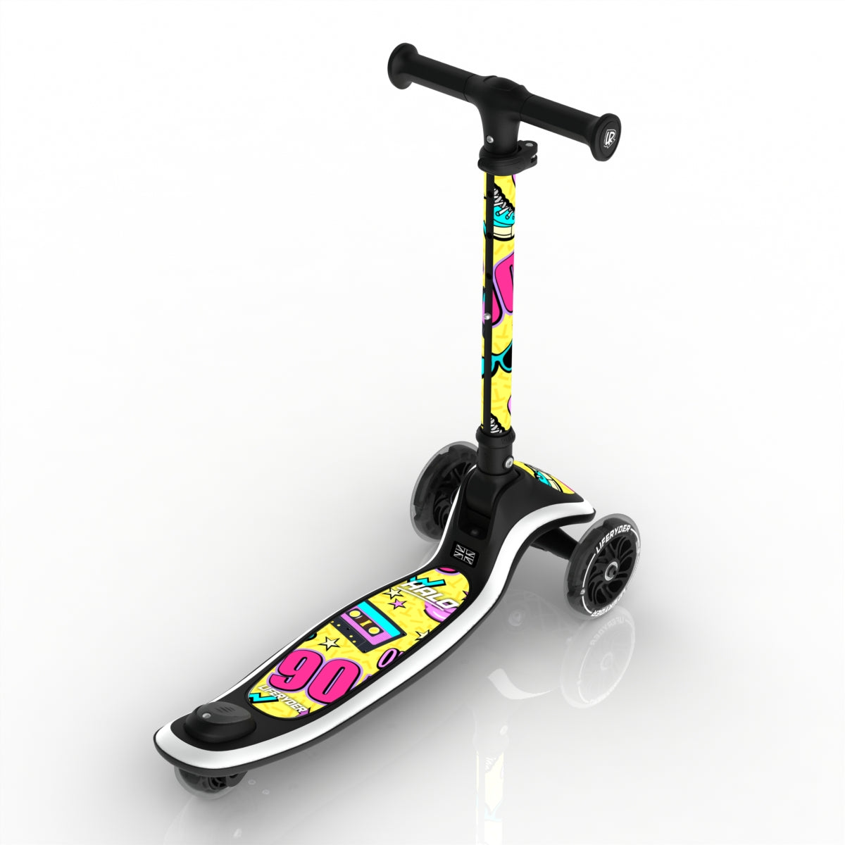LIFERYDER HALO 90s 3 wheel kids scooter rear view
