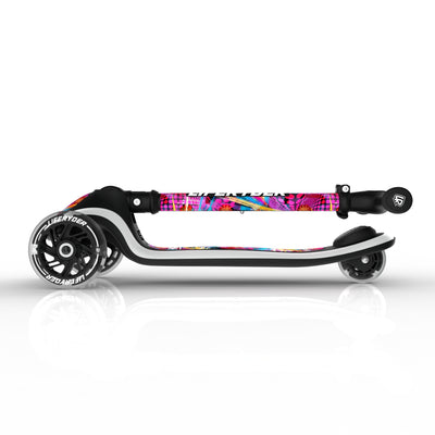 LIFERYDER HALO Blast foldable 3 wheel scooter folded view