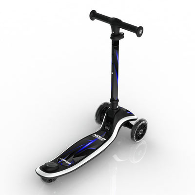LIFERYDER HALO Blue Stealth 3 wheel kids scooter rear view