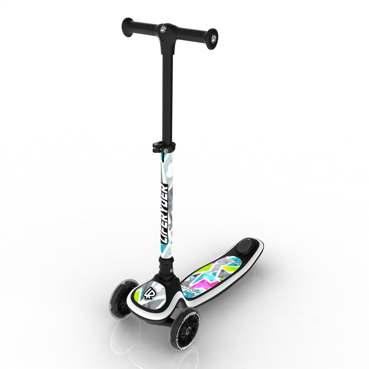 LIFERYDER HALO Citrus adjustable height toddler scooter extended view