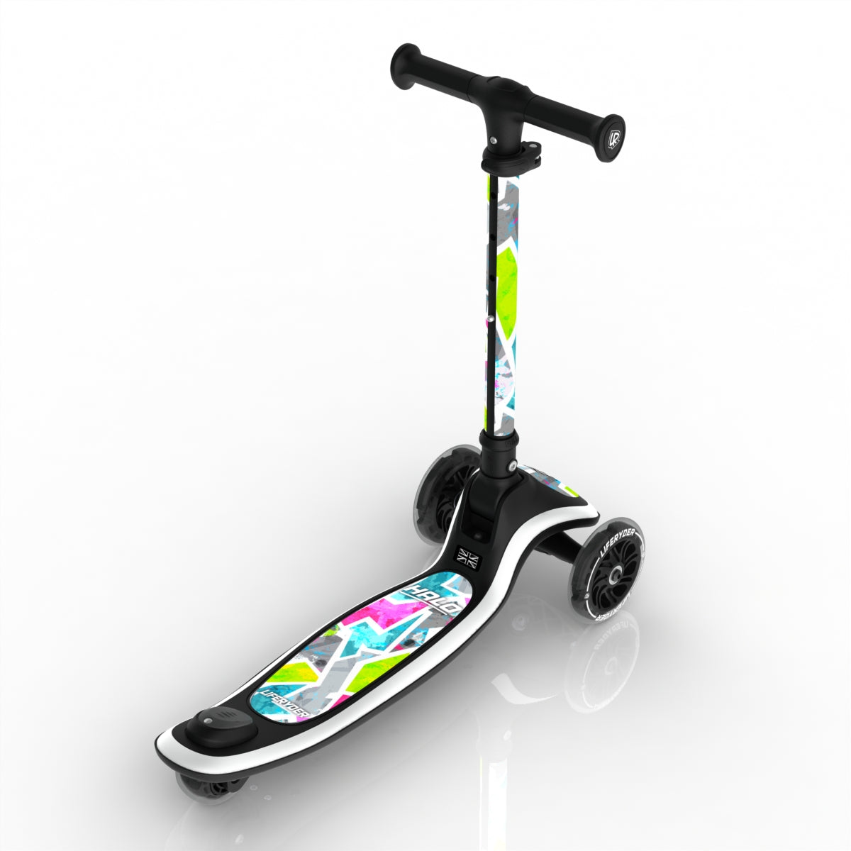 LIFERYDER HALO Citrus 3 wheel kids scooter rear view