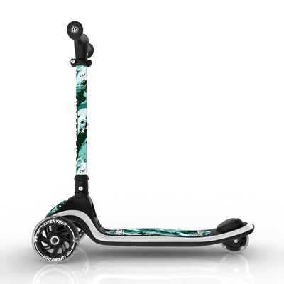 LIFERYDER HALO Ghost Rider lean-to-steer toddler scooter side view