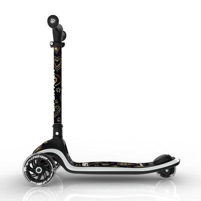 LIFERYDER HALO Hearts of Gold lean-to-steer toddler scooter side view