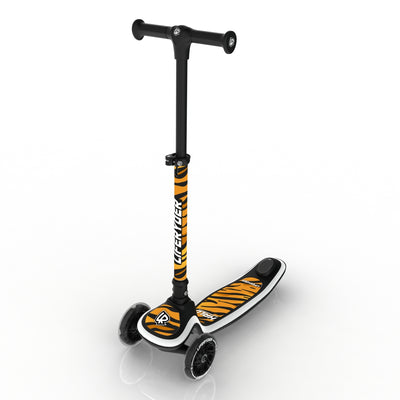 LIFERYDER HALO Hull Stripes adjustable height toddler scooter extended view