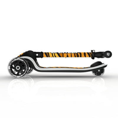 LIFERYDER HALO Hull Stripes foldable 3 wheel scooter folded view