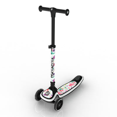 LIFERYDER HALO Mermaids & Dolphins adjustable height toddler scooter extended view