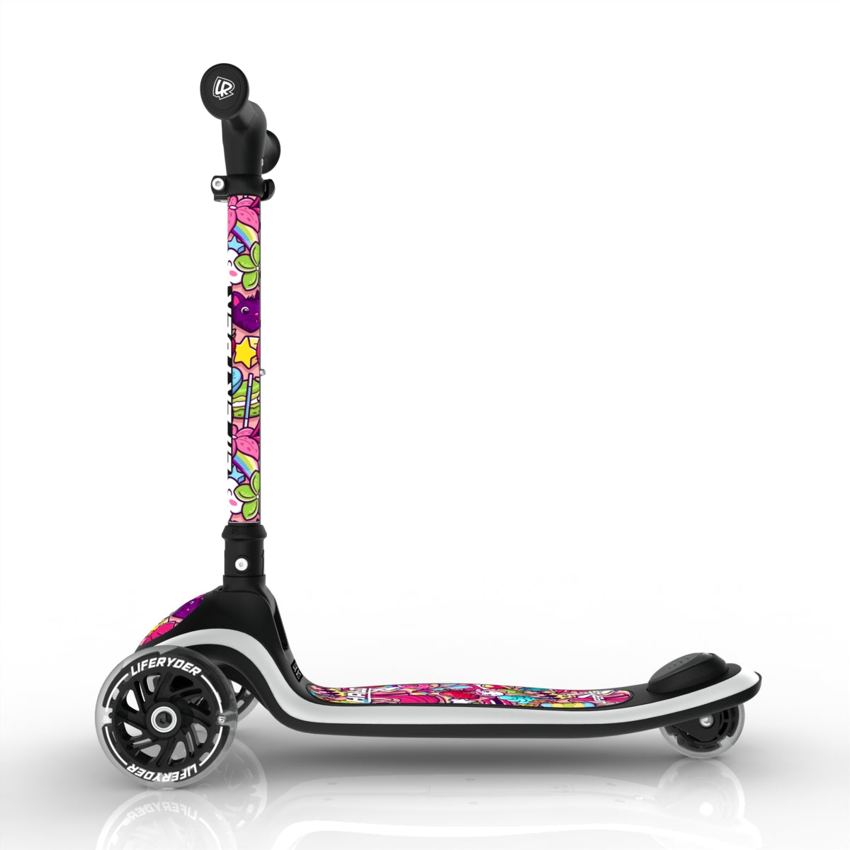 LIFERYDER HALO Popkins lean-to-steer toddler scooter side view