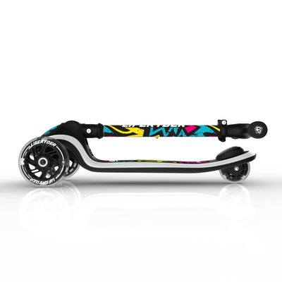 LIFERYDER HALO Street Attack foldable 3 wheel scooter folded view