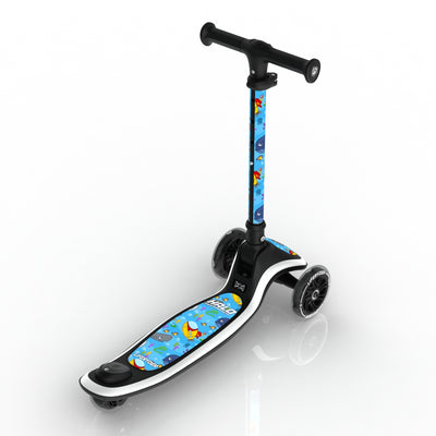 LIFERYDER HALO Under the Sea 3 wheel kids scooter rear view
