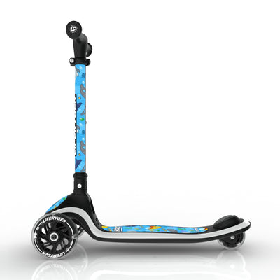 LIFERYDER HALO Under the Sea lean-to-steer toddler scooter side view