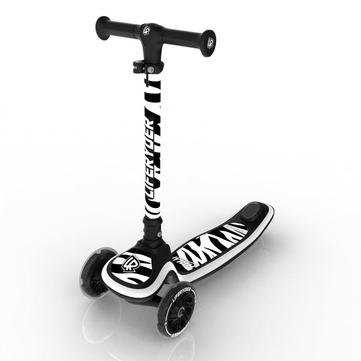 LIFERYDER HALO Zebra Stripes scooter sticker set preview
