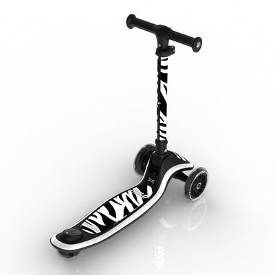 LIFERYDER HALO Zebra Stripes 3 wheel kids scooter rear view