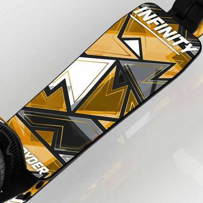 LIFERYDER INFINITY 24ct Gold wide scooter deck deck detail