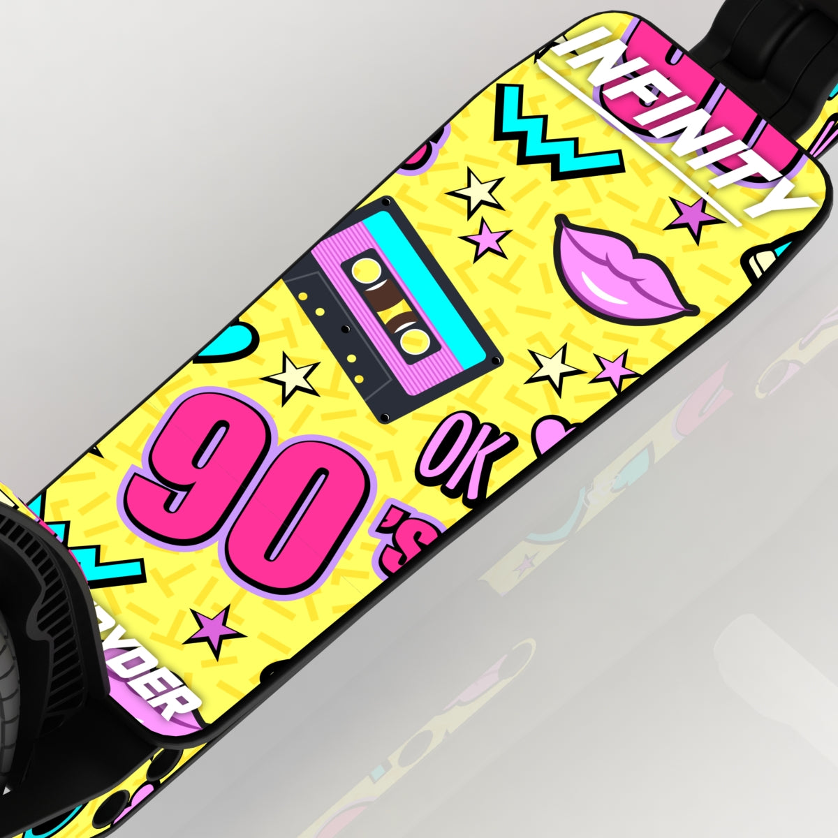 LIFERYDER INFINITY 90s wide scooter deck deck detail