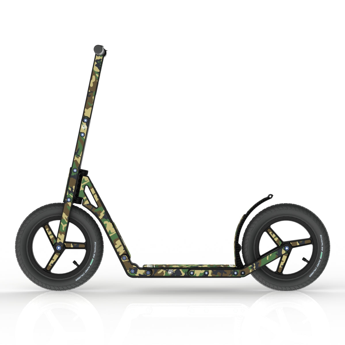 LIFERYDER INFINITY Army Camo all-terrain kids scooter side view