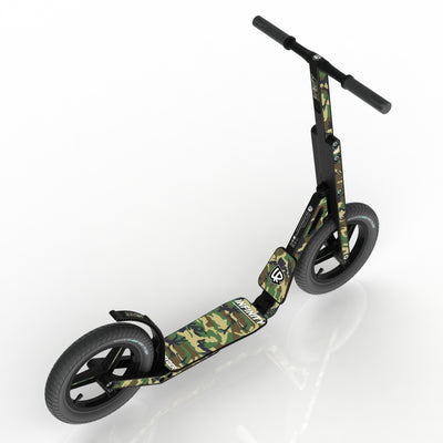 LIFERYDER INFINITY Army Camo 12 inch air tyre scooter top view