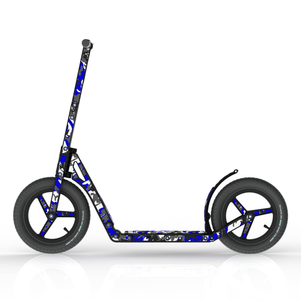 LIFERYDER INFINITY Blue Storm all-terrain kids scooter side view