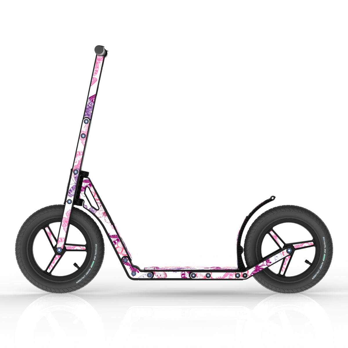 LIFERYDER INFINITY Butterflies all-terrain kids scooter side view