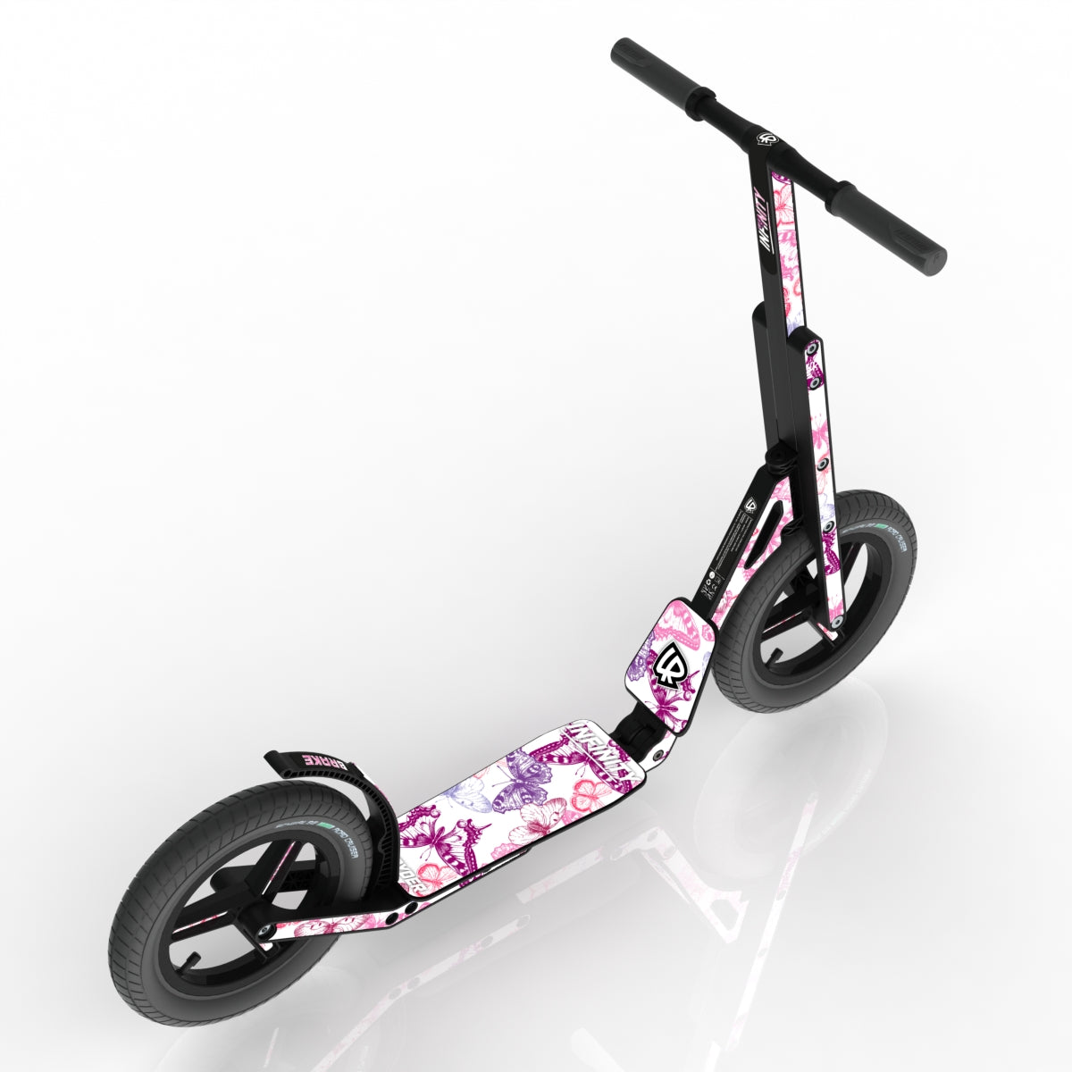 LIFERYDER INFINITY Butterflies 12 inch air tyre scooter top view