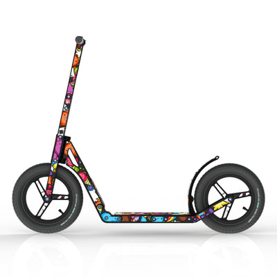LIFERYDER INFINITY Carnival Cats all-terrain kids scooter side view