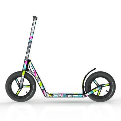 LIFERYDER INFINITY Citrus all-terrain kids scooter side view