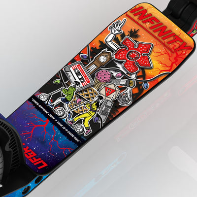 LIFERYDER INFINITY Code Red wide scooter deck deck detail