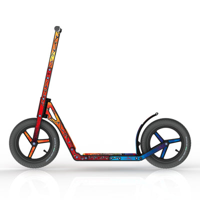 LIFERYDER INFINITY Code Red all-terrain kids scooter side view