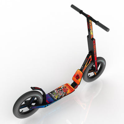 LIFERYDER INFINITY Code Red 12 inch air tyre scooter top view