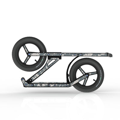 LIFERYDER INFINITY Digital Camo collapsible big wheel scooter folded view