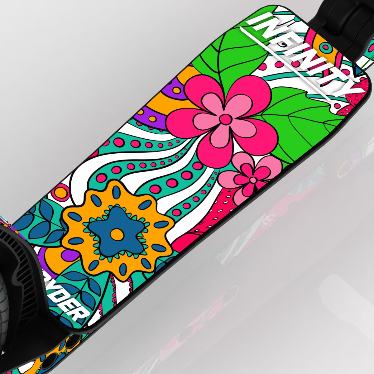 LIFERYDER INFINITY Flower Power wide scooter deck deck detail
