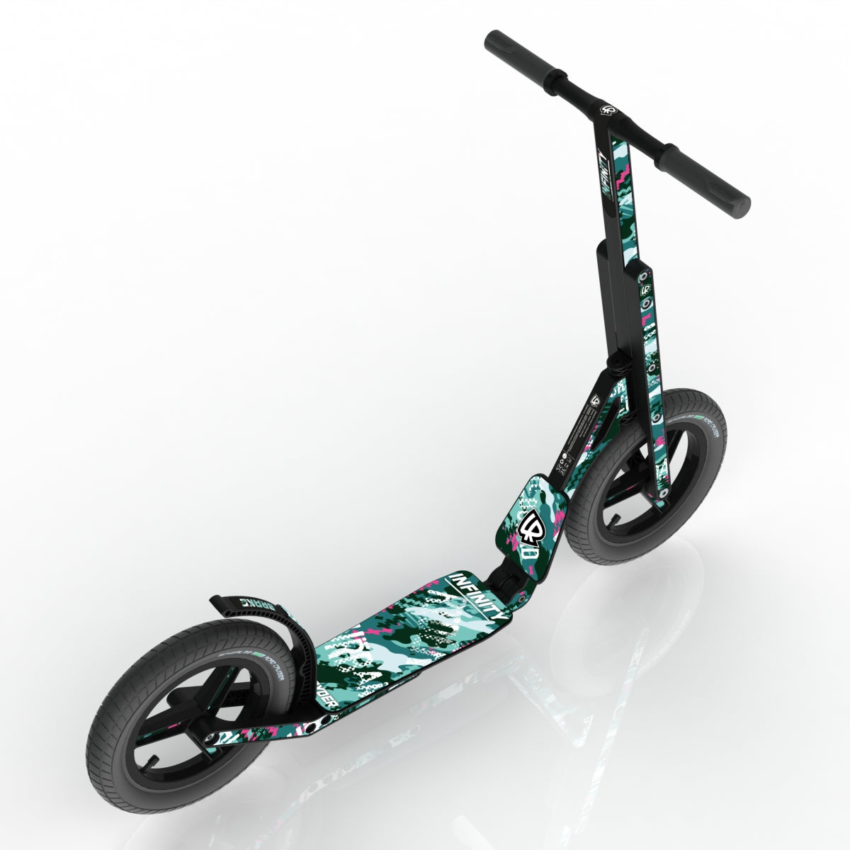 LIFERYDER INFINITY Ghost Rider 12 inch air tyre scooter top view