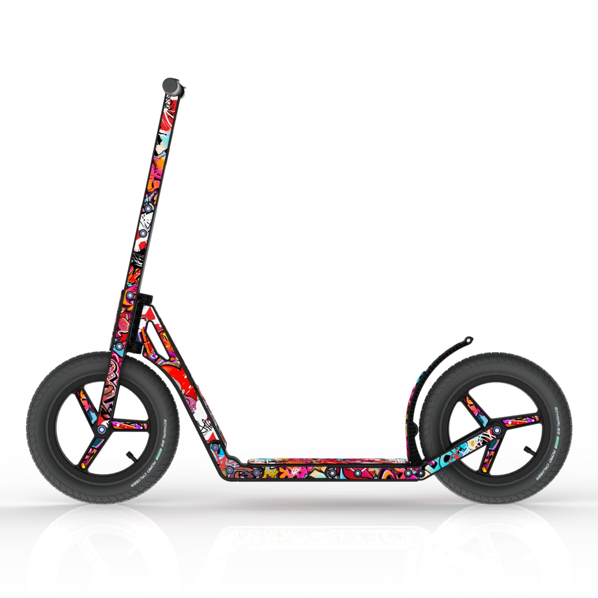 LIFERYDER INFINITY Graffiti all-terrain kids scooter side view