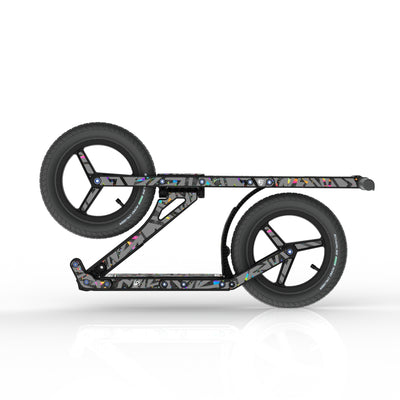 LIFERYDER INFINITY Moonshine collapsible big wheel scooter folded view