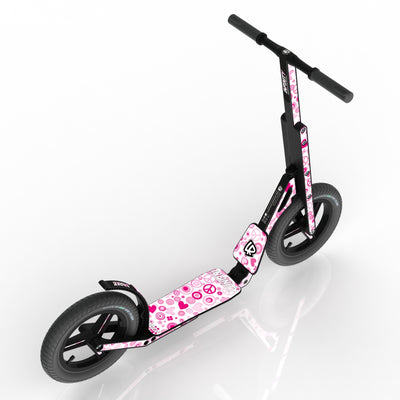 LIFERYDER INFINITY Peace & Love 12 inch air tyre scooter top view
