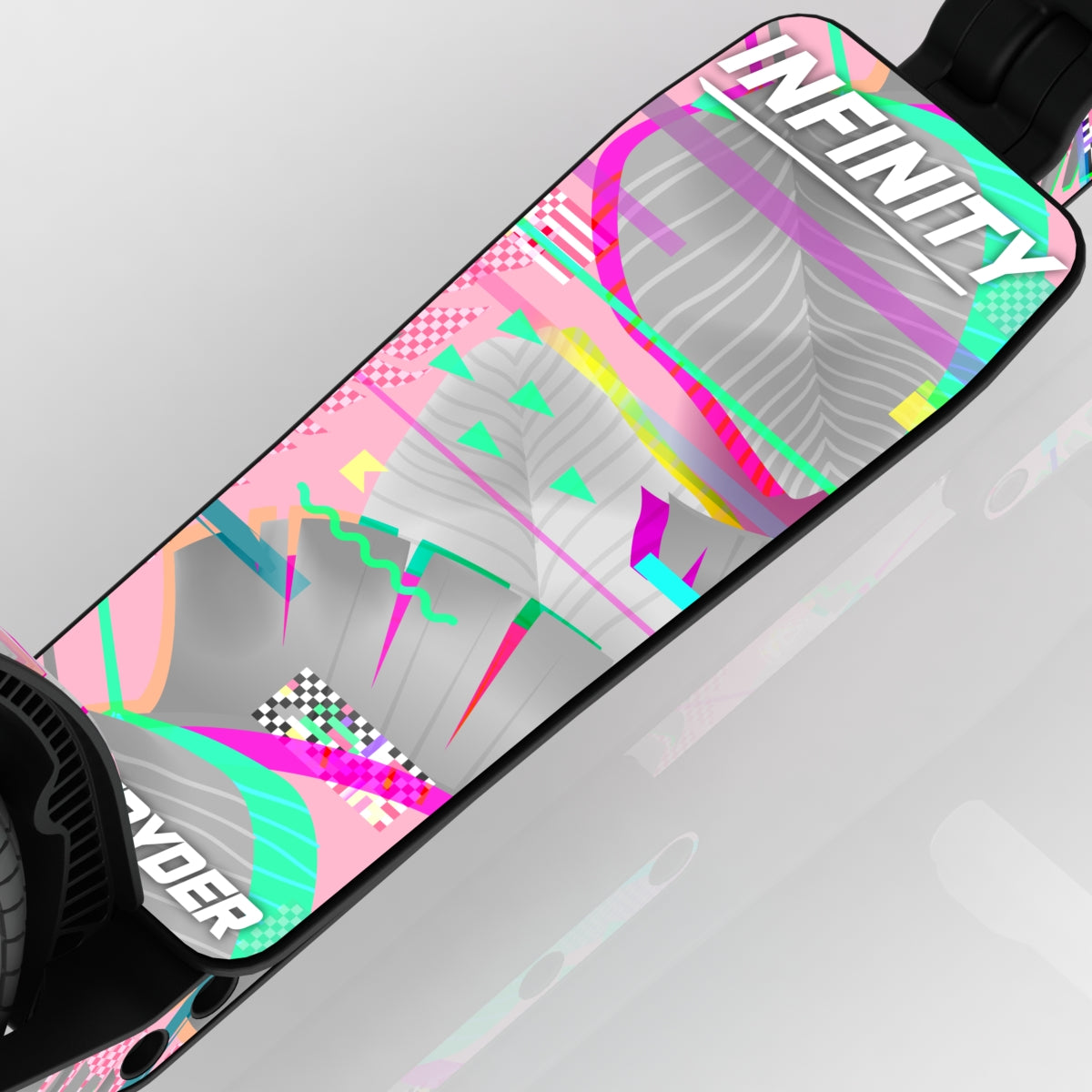 LIFERYDER INFINITY Pink Glitch wide scooter deck deck detail
