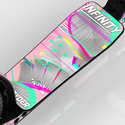 LIFERYDER INFINITY Pink Glitch wide scooter deck deck detail