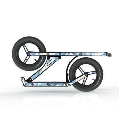 LIFERYDER INFINITY Sakura Clouds collapsible big wheel scooter folded view