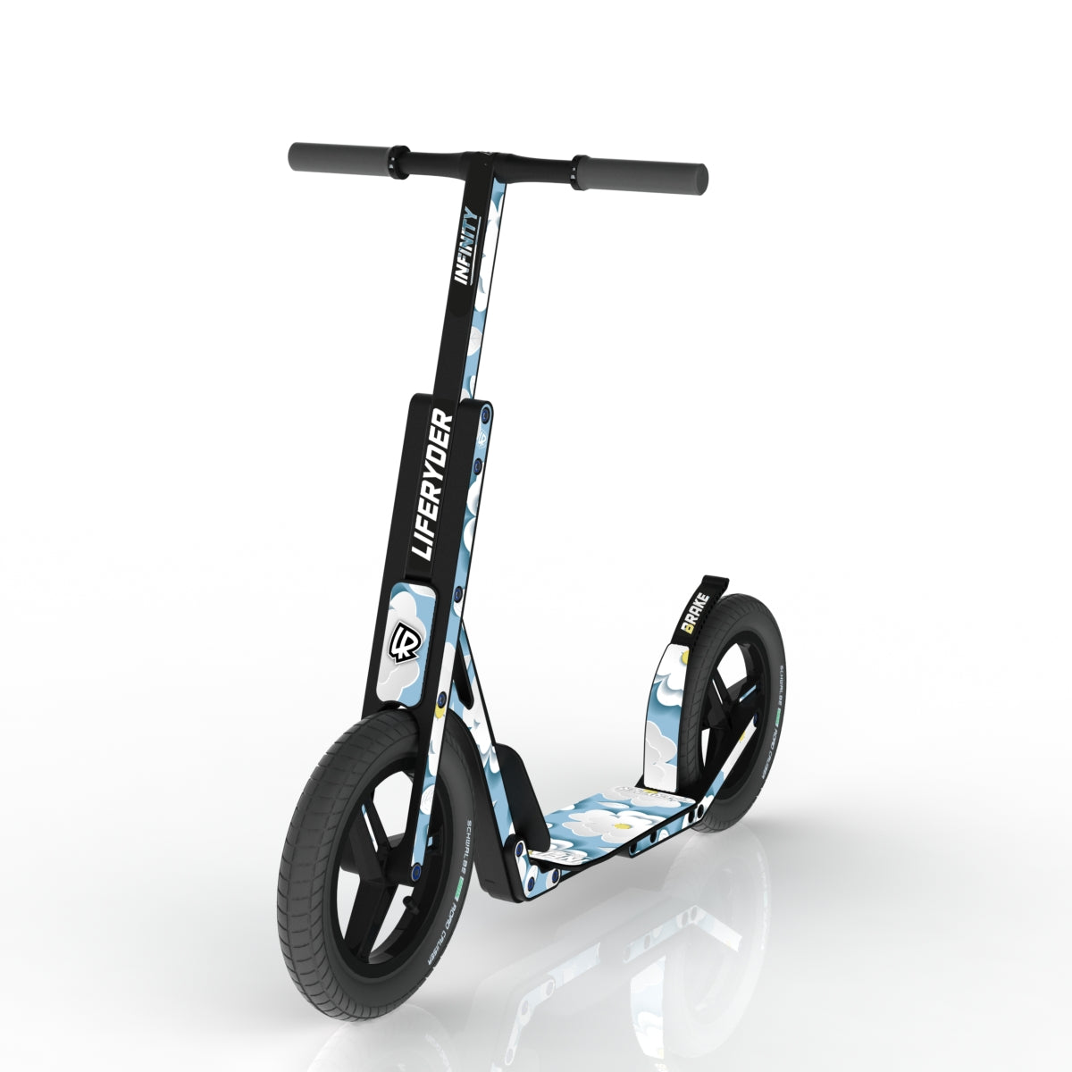 LIFERYDER INFINITY Sakura Clouds scooter sticker set preview