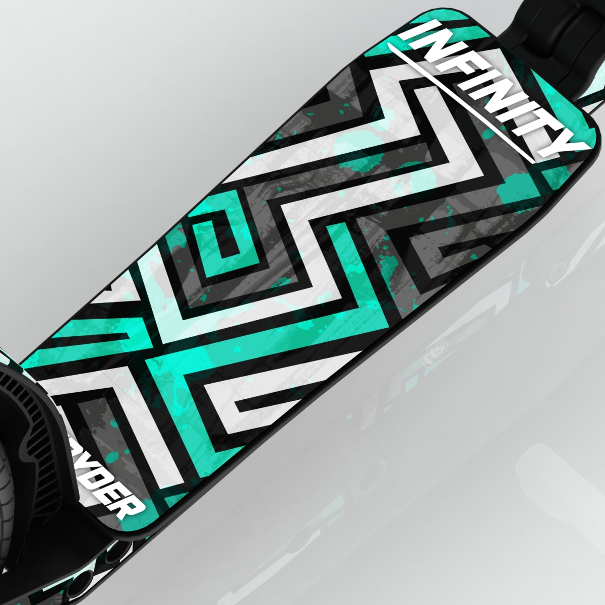 LIFERYDER INFINITY Spearmint Maze wide scooter deck deck detail