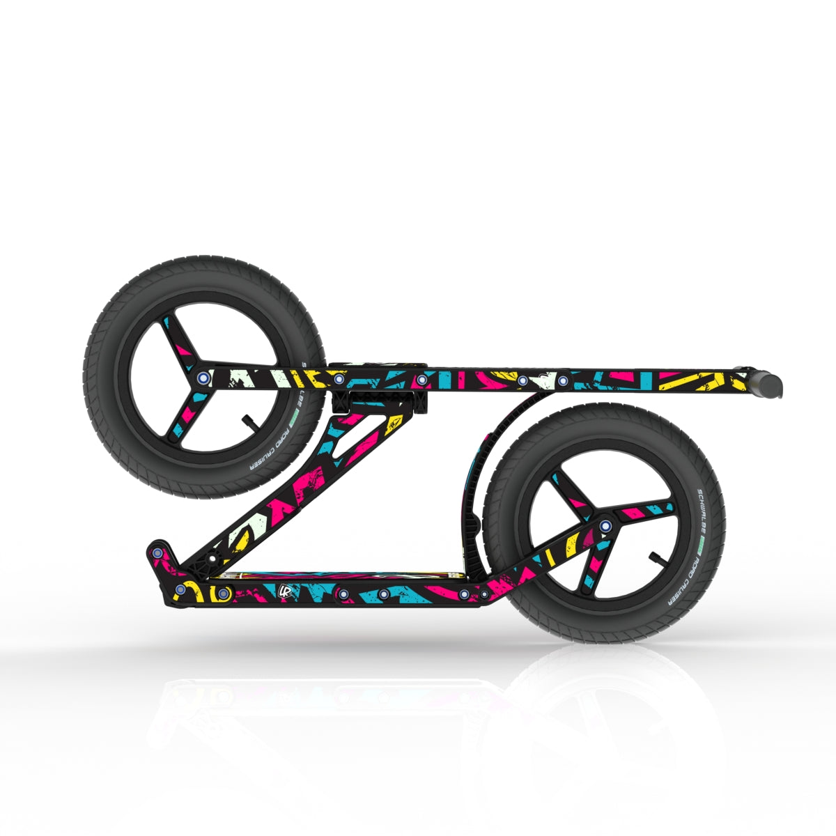 LIFERYDER INFINITY Street Attack collapsible big wheel scooter folded view