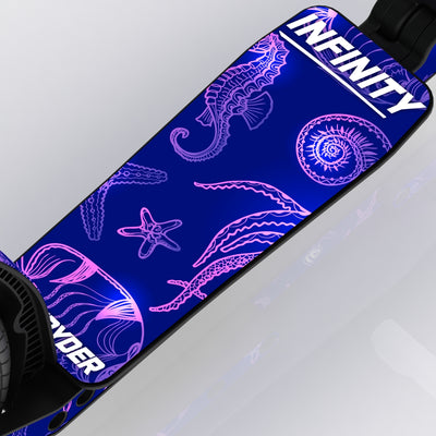 LIFERYDER INFINITY Ultraviolet wide scooter deck deck detail