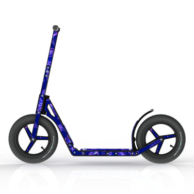 LIFERYDER INFINITY Ultraviolet all-terrain kids scooter side view